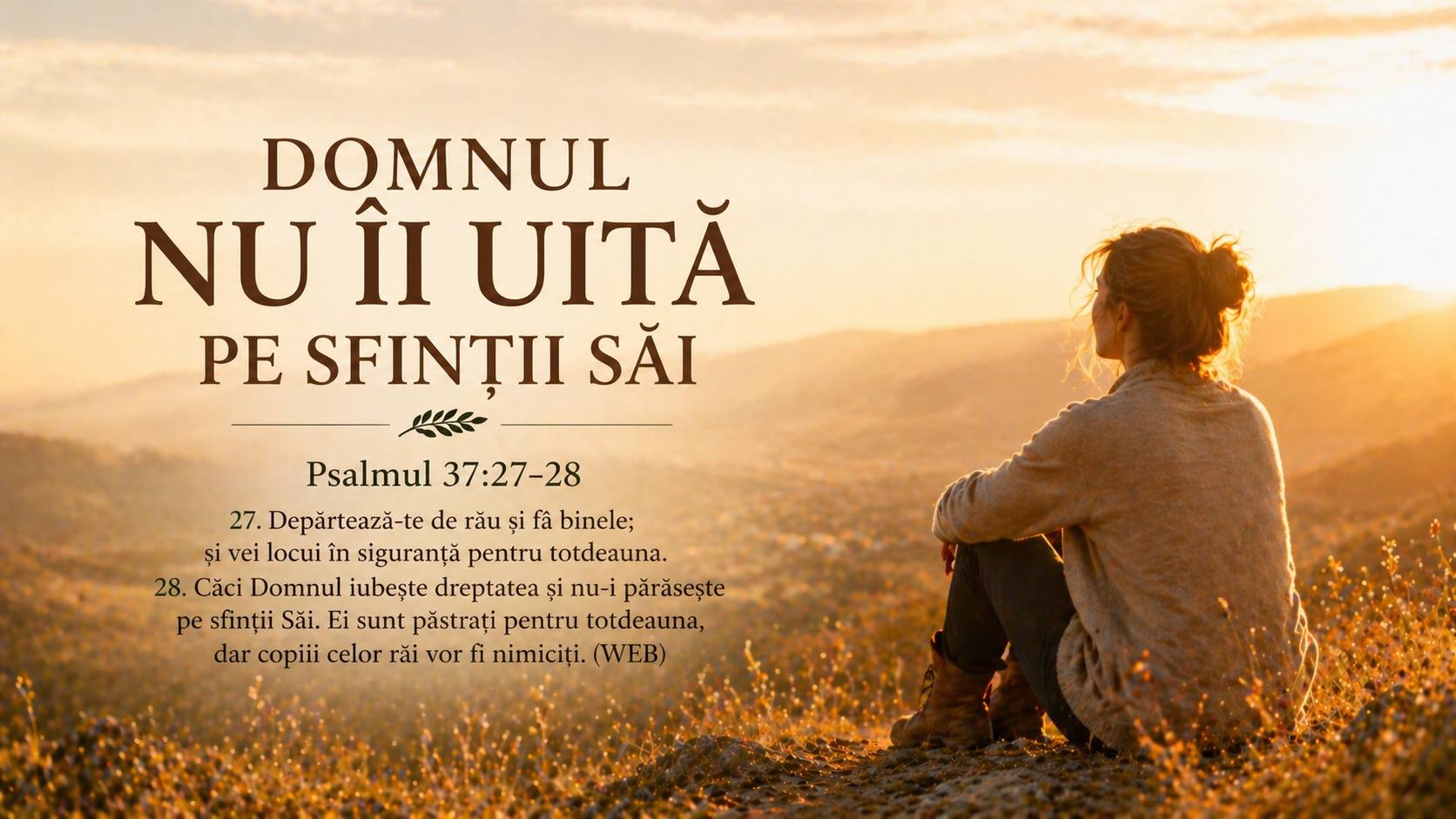 DEVOȚIONAL: Dumnezeu nu Își uită niciodată copiii