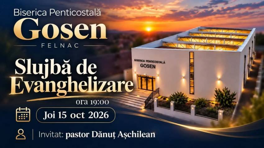 Dănuț Așchilean la Biserica Gosen Felnac