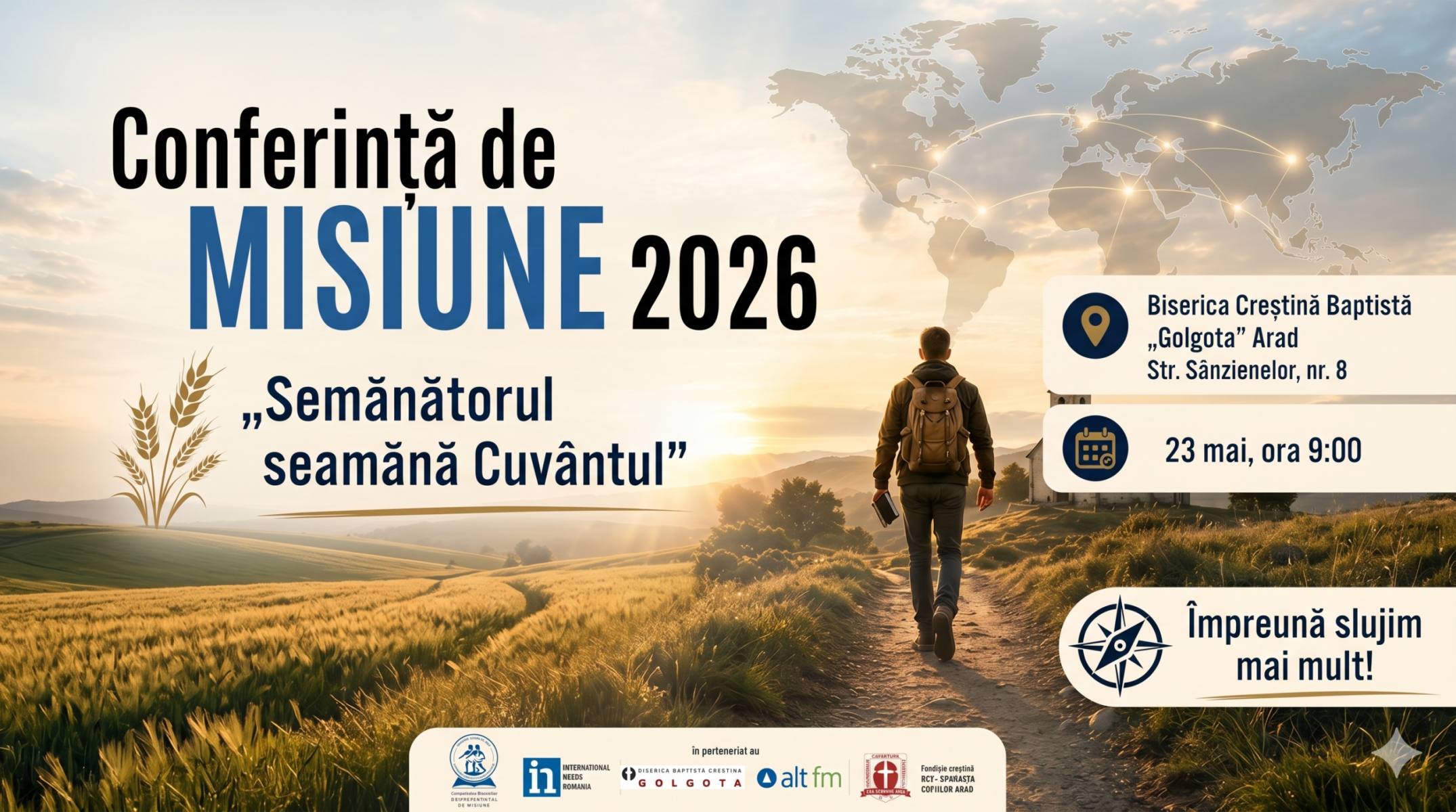 „Împreună slujim mai mult!”: Conferința de Misiune 2026 adună comunitatea creștină din Arad