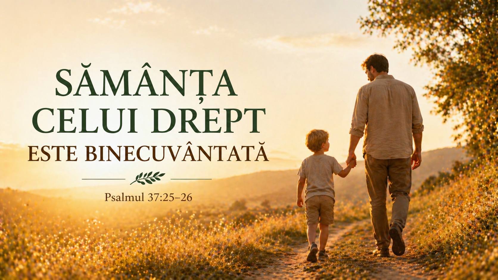 DEVOȚIONAL: Binecuvântarea urmașilor celor neprihăniți