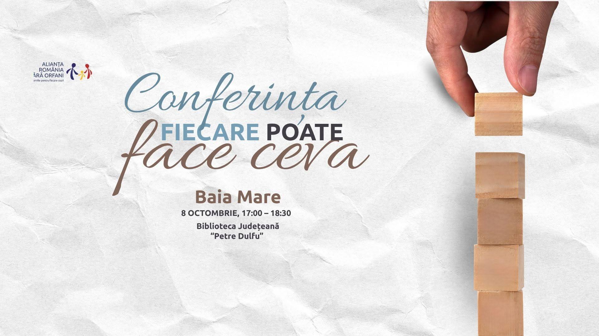 Conferința ARFO: „Fiecare poate face ceva” la Baia Mare