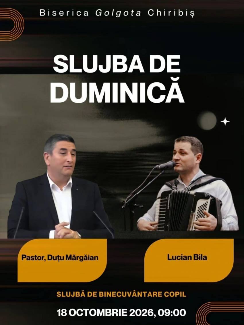 Duțu Mărgăian la Biserica Golgota Chiribiș