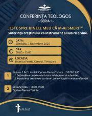 Conferința TeoLogos – „Este spre binele meu că m-ai smerit” - prima ediție