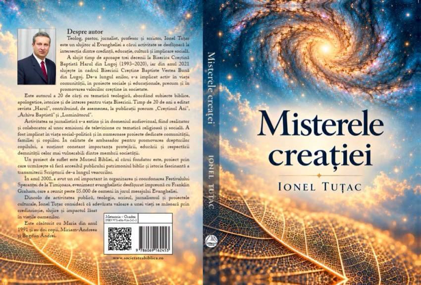 Noutate editorială: "Misterele Creației" - de Ionel Tuțac