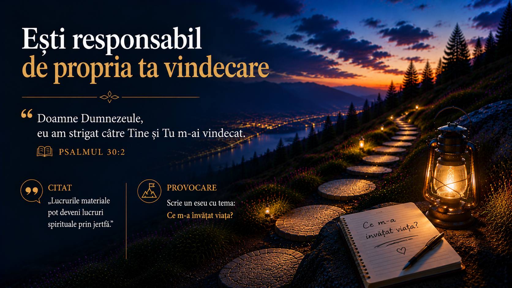 DEVOȚIONAL: Ești responsabil de propria ta vindecare