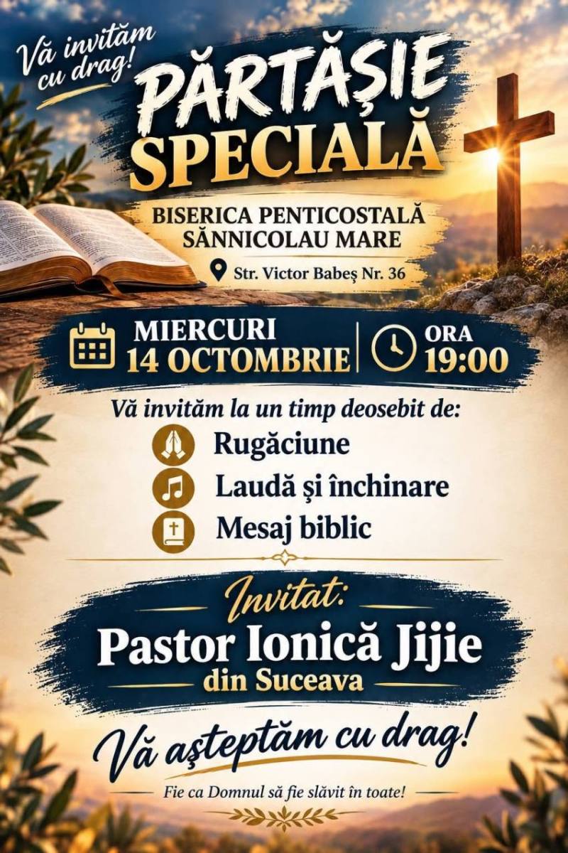 Ionică Jijie la Biserica Filadelfia Sânnicolau Mare
